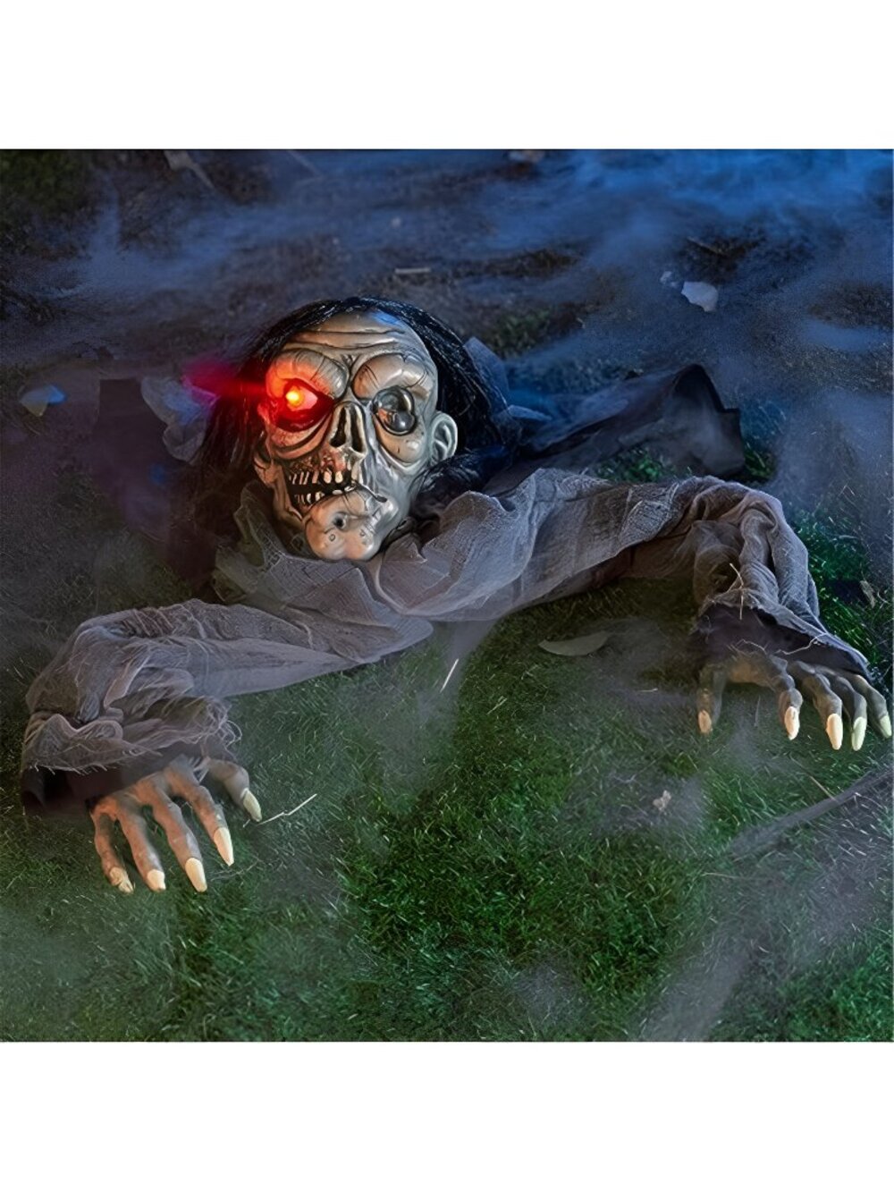 Halloween Decorations Outdoor Zombie Groundbreaker with Decayed Face and